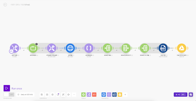 [Make 자동화] 공공데이터 OpenAPI 데이터 수집 시나리오 🚀