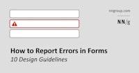 How to Report Errors in Forms: 10 Design Guidelines