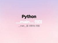 [Python] __main__ 의미