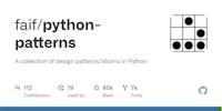 GitHub - faif/python-patterns: A collection of design patterns/idioms in Python