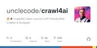 GitHub - unclecode/crawl4ai: 🔥🕷️ Crawl4AI: Open-source LLM Friendly Web Crawler & Scrapper