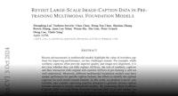 Paper page - Revisit Large-Scale Image-Caption Data in Pre-training Multimodal Foundation Models