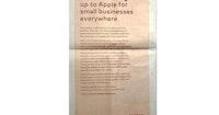Facebook criticizes Apple's iOS privacy changes with full-page newspaper ads