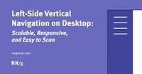 Left-Side Vertical Navigation on Desktop: Scalable, Responsive, and Easy to Scan