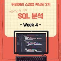 [커리어리 스킬업 커닝단 2기] SQL 분석 - week 4