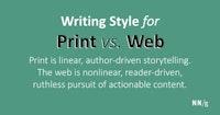 Writing Style for Print vs. Web
