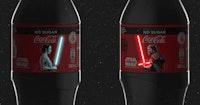 coca-cola star wars bottles use OLEDs to illuminate lightsabers