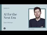 OpenAI CEO Sam Altman | AI for the Next Era