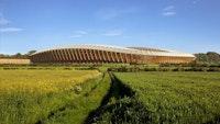 Zaha Hadid Architects wins approval for world's first all-timber stadium