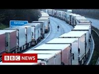 1,500 lorries stuck in Kent as UK talks to France - BBC News