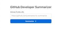 GitHub Developer Summarizer